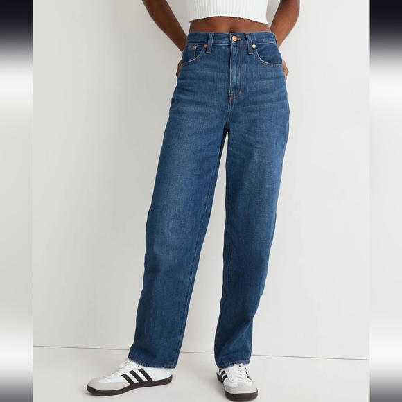 NWT Madewell Baggy Straight Jeans - Size 27 - Picture 3 of 13